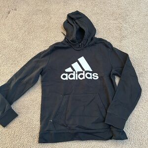 Black adidas hoodie like new